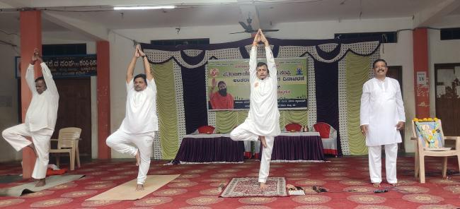 ಯೋಗ, ಧ್ಯಾನ, ಪ್ರಾಣಯಾಮದಿಂದ ನೆಮ್ಮದಿ ಜೀವನ : ಬಾಲಚಂದ್ರ ಶರ್ಮ  