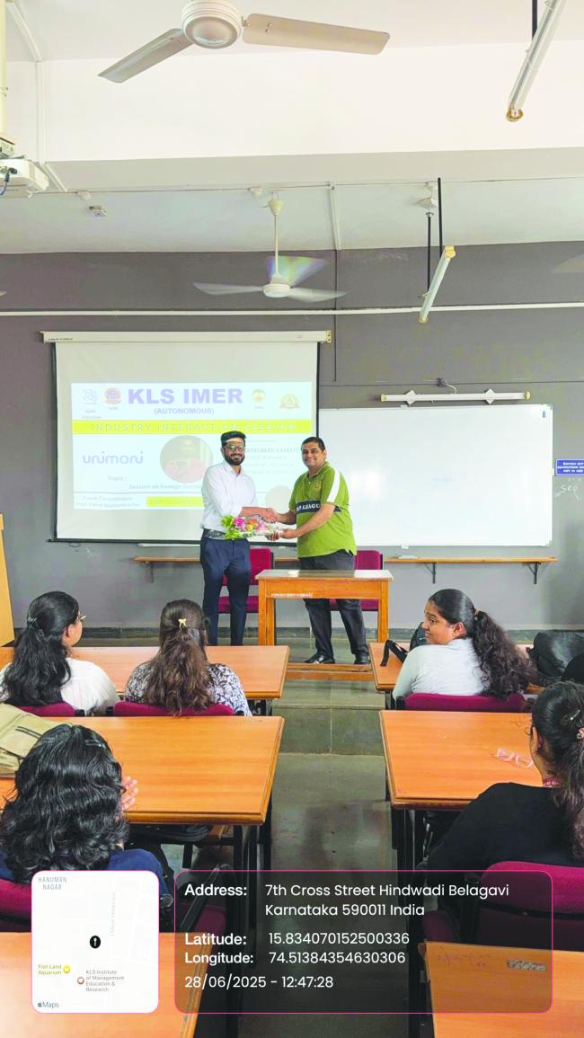 ಕೆಎಲ್‌ಎಸ್ ಐಎಂಇಆರ್‌ನಲ್ಲಿ ಉದ್ಯಮ ಸಂವಾದ ಕಾರ್ಯಕ್ರಮ