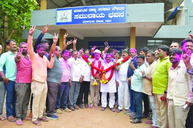 ಗದಗ ಜಿಲ್ಲಾಧ್ಯಕ್ಷ ಸ್ಥಾನಕ್ಕೆ ನಡೆದ  ಚುನಾವಣೆಯಲ್ಲಿ ಭರ್ಜರಿ ಗೆಲುವು 