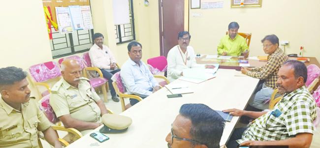 ವಿಪತ್ತು ನಿರ್ವಹಣಾ ಮುಂಜಾಗ್ರತಾ ಸಭೆ 