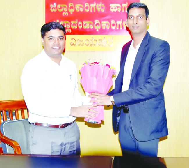 ವಿಜಯಪುರ ನೂತನ ಜಿಲ್ಲಾಧಿಕಾರಿಯಾಗಿ ಡಾ.ಆನಂದ.ಕೆ ಅಧಿಕಾರ ಸ್ವೀಕಾರ 