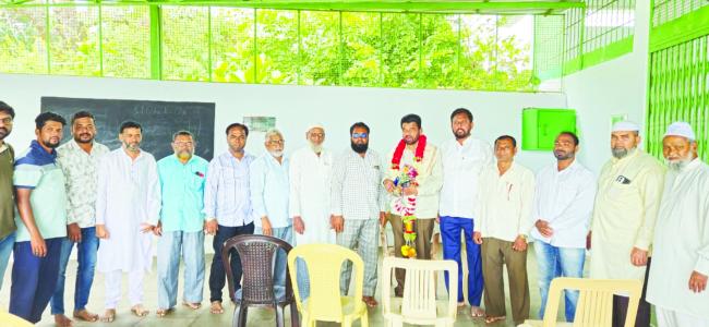 ಶಾದಿ ಮಹಲ್‌ಕಟ್ಟಡ ಅಭಿವೃದ್ಧಿ ಪರೀಶೀಲನೆ ನಡೆಸಿದ ಅಮ್ಜದ್ ಪಟೇಲ್ 