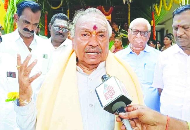 ಧರ್ಮಸ್ಥಳಕ್ಕೆ ಚ್ಯುತಿ ಬರೋ ಕೆಲಸ ಆಗಬಾರದು: ಈಶ್ವರ​‍್ಪ 