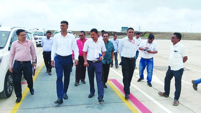 ವಿಮಾನ ನಿಲ್ದಾಣಕ್ಕೆ ಜಿಲ್ಲಾಧಿಕಾರಿ ಡಾ.ಆನಂದ ಕೆ.ಭೇಟಿ ಪರೀಶೀಲನೆ  