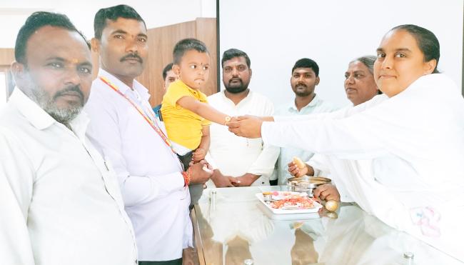 ರಕ್ಷಾಬಂಧನ ಹಬ್ಬದಿಂದ ಮಾನವೀಯ ಸಂಬಂಧ ವೃದ್ಧಿ : ಶಿವಾನಿ ಅಕ್ಕನವರು 