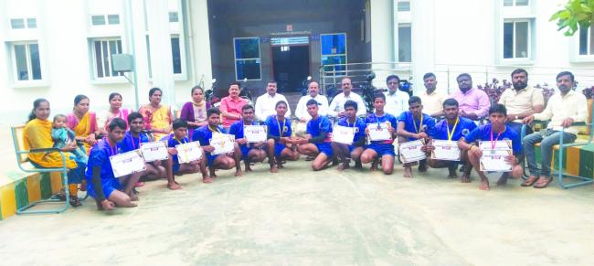 ಕಬಡ್ಡಿ , ರಿಲೆ ತಾಲೂಕು ಮಟ್ಟಕ್ಕೆ ಆಯ್ಕೆ            