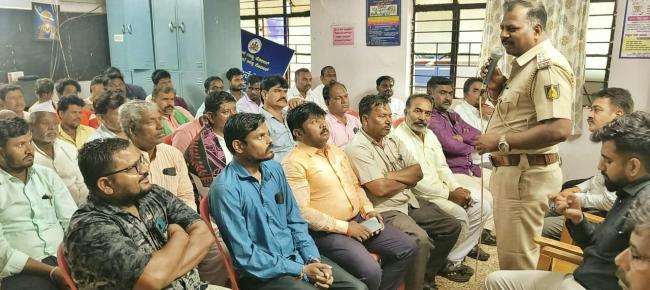 ‘ಗಣೇಶ ಉತ್ಸವಕ್ಕೆ ಡಿಜೆ ಬಳಸುವಂತಿಲ್ಲ: ಸಿಪಿಐ ಹನಮಂತ ಸಣಮನಿ