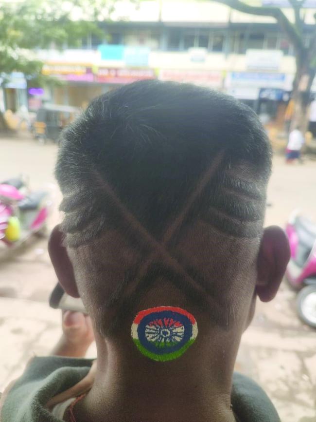 ಅಪ್ಪಟ ದೇಶಪ್ರೇಮಿ ಜಗದೀಶ್ ಹಡಪದ ಈ ಬಾರಿ ಅಶೋಕ ಚಕ್ರದ ಚಿತ್ತಾರದಲ್ಲಿ   