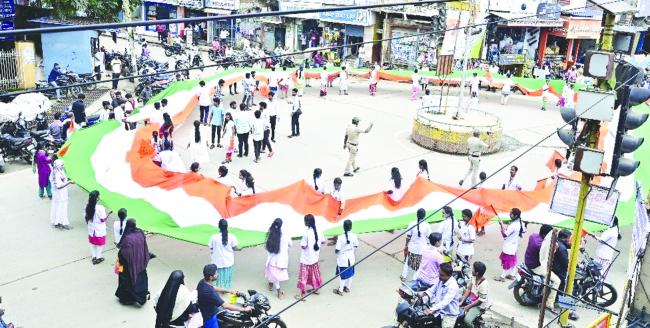 ಭಾರತೀಯ ವಿದ್ಯಾರ್ಥಿ ಪರಿಷತ್‌:ತಿರಂಗಾ ಯಾತ್ರೆ 