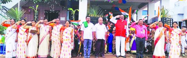 ಮಾತಾ ಆಂಗ್ಲ ಮಾಧ್ಯಮ ಶಾಲೆಯಲ್ಲಿ ಸ್ವಾತಂತ್ರ್ಯೋತ್ಸವ  