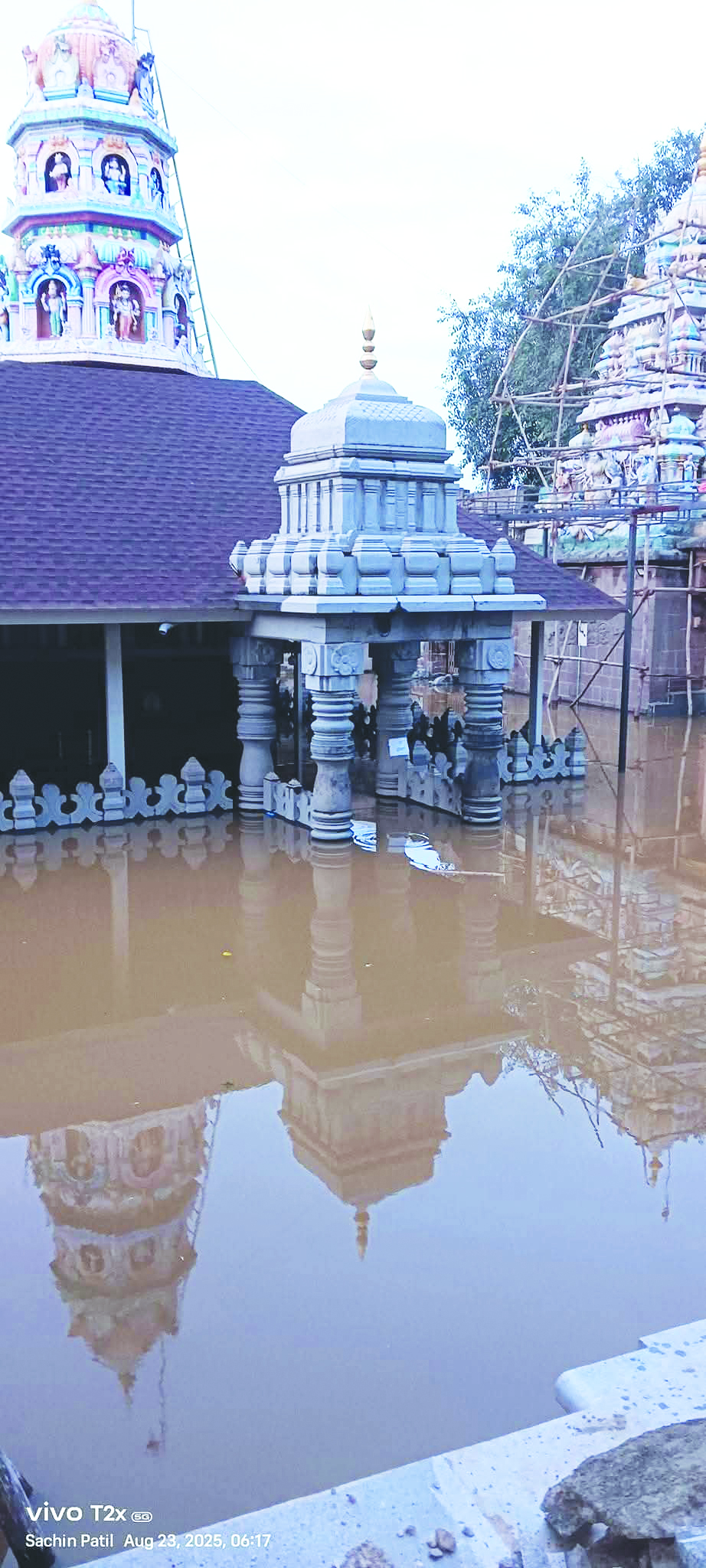 ಯಡೂರ ವೀರಭದ್ರೇಶ್ವರ ದೇವಸ್ಥಾನ ಜಲಾವೃತ  