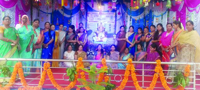  ಹೆಸ್ಕಾಂ ಕಚೇರಿಯ ಮಹಿಳೆಯರಿಂದ ಗಜಾನನೋತ್ಸವ 