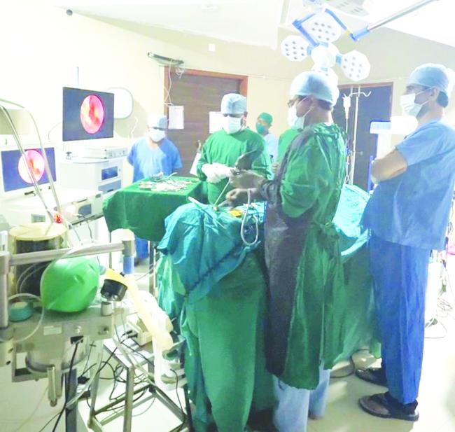 ಇಚಲಕರಂಜಿ ಆಕ್ಸಾನ್ ಆಸ್ಪತ್ರೆಯ ಸಾಧನೆ: ಮೂಗಿನ ಮೂಲಕ ಮೆದುಳಿನ ಅಪರೂಪದ ಶಸ್ತ್ರಚಿಕಿತ್ಸೆ ಯಶಸ್ವಿ 