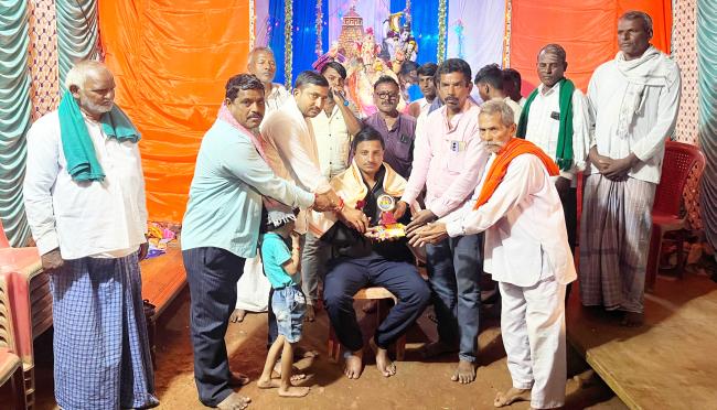 ಗಣೇಶ ಹಬ್ಬದ ಪ್ರಯುಕ್ತ ಗುಂಡು ಎಸೆತ ಸ್ಪರ್ಧೆ