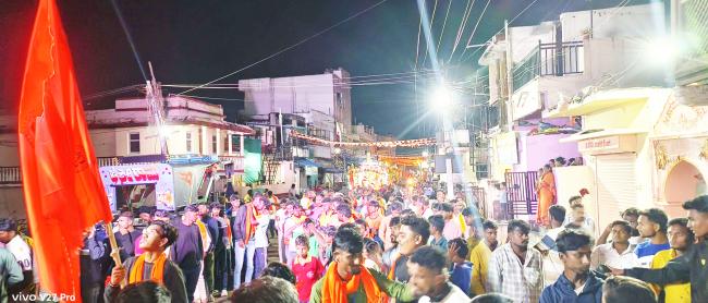 ಮಹಾಗಣಪತಿ ವಿಸರ್ಜನೆ ಕಾರ್ಯಕ್ರಮದಲ್ಲಿ ಕುಣಿದು ಕುಪ್ಪಳಿಸಿದ ಭಕ್ತರು 