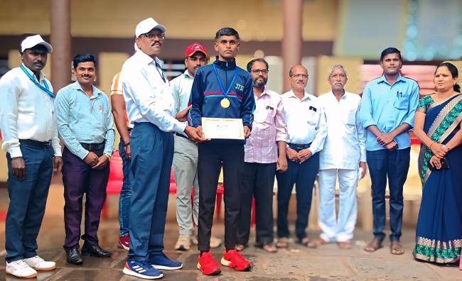 ಸೈಕ್ಲಿಂಗ್ ಸ್ಪರ್ಧೆಯಲ್ಲಿ ರಾಜ್ಯ ಮಟ್ಟಕ್ಕೆ ಆಯ್ಕೆ 