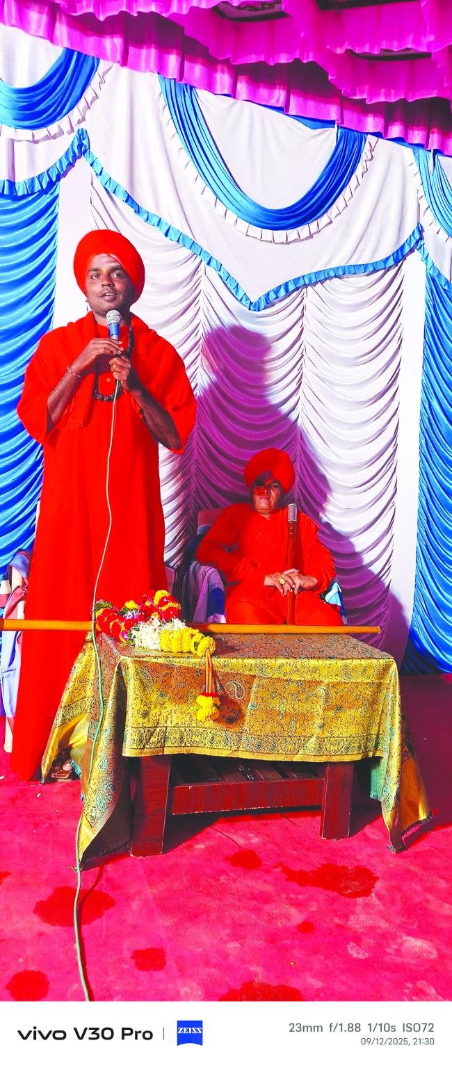 ಪುರಾಣ ಕಾರ್ಯಕ್ರಮ: ಅಸೂಯೆಯಿಂದ ಬದುಕು ಹಸನಾಗದುಹಿಡಾ.ಮಹದೇವ ಸ್ವಾಮೀಜಿ 