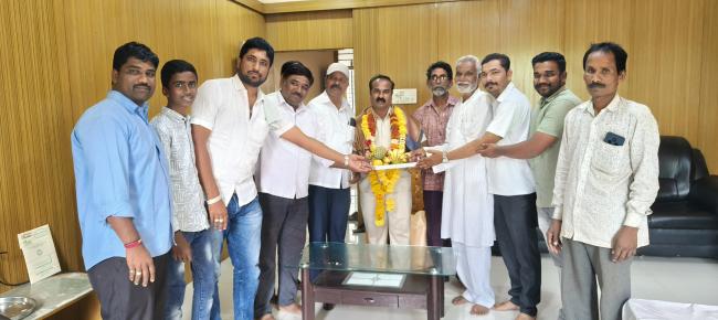 ಪ್ರಶಸ್ತಿ ಪುರಸ್ಕ್ರತ ಪತ್ರಕರ್ತ ಮಲ್ಲಿಕಾರ್ಜುನ ಪಟ್ಟಣಶೆಟ್ಟಿಗೆ ಸನ್ಮಾನ  