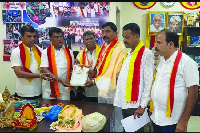 ನಮ್ಮ ಕರ್ನಾಟಕ ಸೇನೆ ತಾಲೂಕ ಅಧ್ಯಕ್ಷರಾಗಿ ಬಸಲಿಂಗಪ್ಪ ನೇಮಕ 