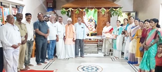 ನವರಾತ್ರಿ ಉತ್ಸವ ನಿಮಿತ್ಯ ಘಟಸ್ಥಾಪನೆ ಕಾರ್ಯಕ್ರಮ 