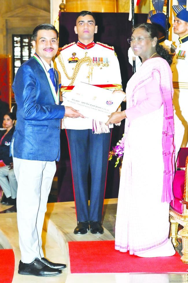 ಸ್ವಯಂ ಸೇವಕ ಸಂಜಯಕುಮಾರರಿಗೆ ರಾಷ್ಟ್ರಪತಿ ಪ್ರಶಸ್ತಿ 