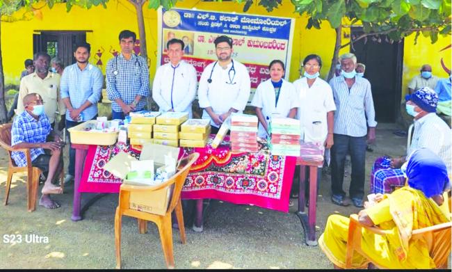 ಹಿರಿಯ ಬಡ ಜೀವಿಗಳಿಗೆ ಉಚಿತ ಆರೋಗ್ಯ ತಪಾಸಣೆ 