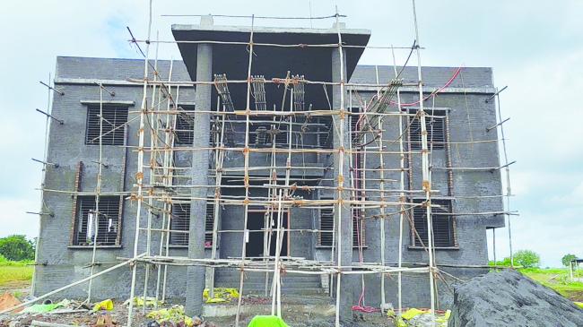 ಕಡಣಿಯಲ್ಲಿ ಅತಿ ವೇಗವಾಗಿ ಸಿದ್ಧಗೊಳ್ಳುತ್ತಿರುವ ಗ್ರಾಮ ಪಂಚಾಯಿತಿ ಕಟ್ಟಡ  