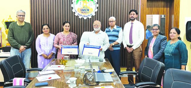 ಕೆಎಲ್‌ಎಸ್ ಆಯ್‌ಎಮ್‌ಇಆರ್, ಡಾ. ಸಾಠೆ ಆರೋಗ್ಯ ಮಿತ್ರ ಫೌಂಡೇಶನ್ ಮಧ್ಯೆ ಒಪ್ಪಂದ
