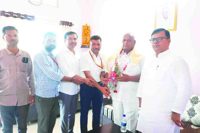 ಹಾನಗಲ್ ನಗರಕ್ಕೆ  ಮರಿಯೋಜಿರಾವ್ ಆಗಮನ 