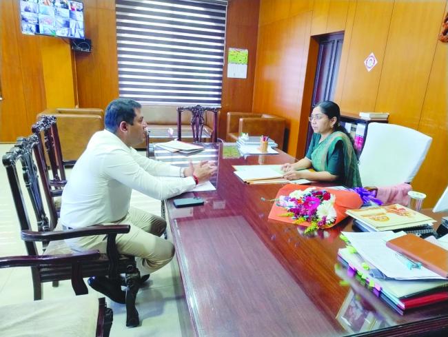 ಆಹಾರ ನಿಗಮದ ವ್ಯವಸ್ಥಾಪಕ ನಿರ್ದೇಶಕರ ಭೇಟಿ.  