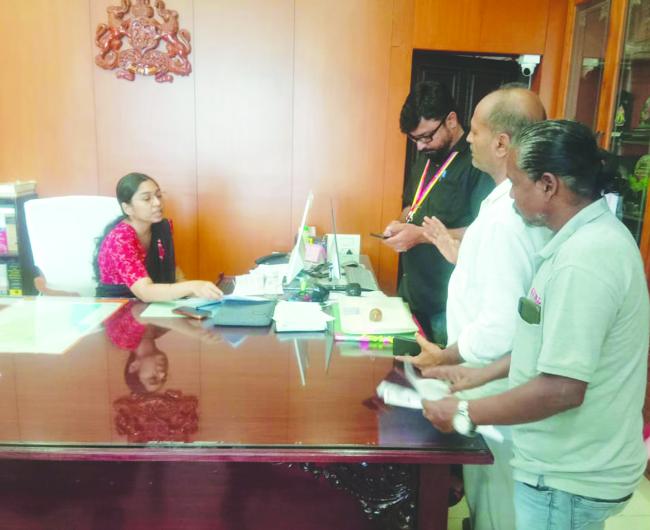 ವೆಸ್ಕೊ ಹೆಸರಿನಲ್ಲಿ ಜಮೀನನ್ನು ಅತಿಕ್ರಮಿಸಿ ಕಟ್ಟಡ ನಿರ್ಮಾಣದ ವಿರುದ್ಧ ಜಿಲ್ಲಾಧಿಕಾರಿಗೆ ಮನವಿ  