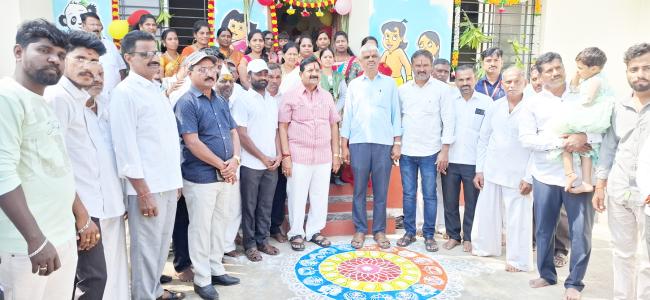 ಡಾಂಬರೀಕರಣ, ಅಂಗನವಾಡಿ ಉದ್ಘಾಟಿಸಿದ: ಶಾಸಕ ಐಹೊಳೆ 