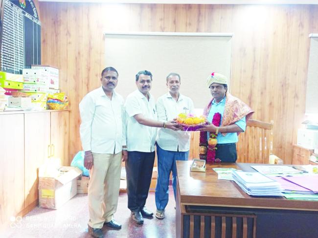 ತೋಟಗಾರಿಕೆ ಇಲಾಖೆಯ ಜಂಟಿ ನಿರ್ದೇಶಕ ಕೃಷ್ಣ ಉಕ್ಕುಂದರಿಗೆ ಸನ್ಮಾನ 