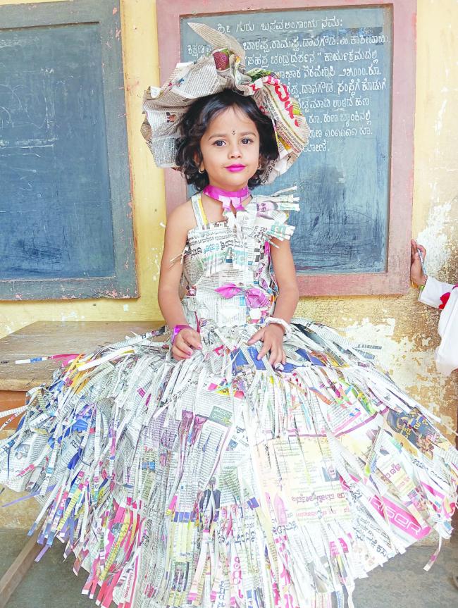 ಶ್ರಿಶಾ ಭಿನ್ನಾಣ ಹೊಳಪುಮಕ್ಕಳ ದಿನಾಚರಣೆಯಲ್ಲಿ ಪುಟ್ಟ ಬಾಲೆ ಮಿಂಚಿಂಗ   