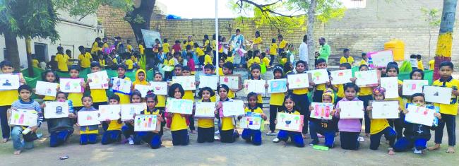 ಚಿತ್ರಕಲಾ ಸ್ಪರ್ಧೆ: ವಿಜೇತ ಮಕ್ಕಳಿಗೆ ನಗದು ಬಹುಮಾನ 