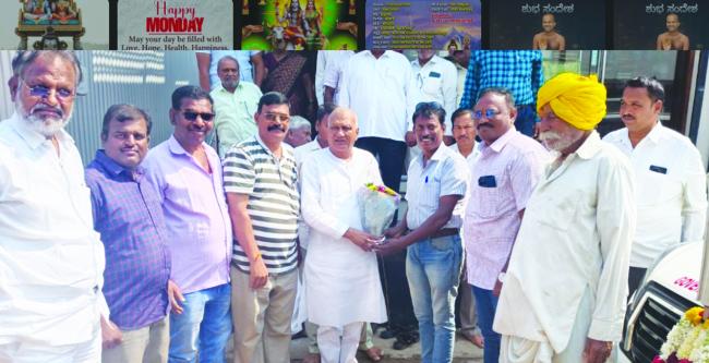 ಶಾಸಕ ರಾಜು ಕಾಗೆಗೆ ಸನ್ಮಾನ 