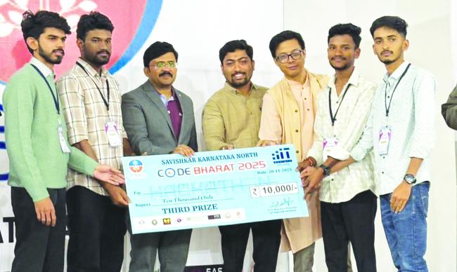 ಕೋಡ್ ಭಾರತ-2025 ಹ್ಯಾಕಥಾನ್‌ನಲ್ಲಿ ಅಂಗಡಿ ತಾಂತ್ರಿಕ ಕಾಲೇಜು ವಿದ್ಯಾರ್ಥಿಗಳ ಸಾಧನೆ 