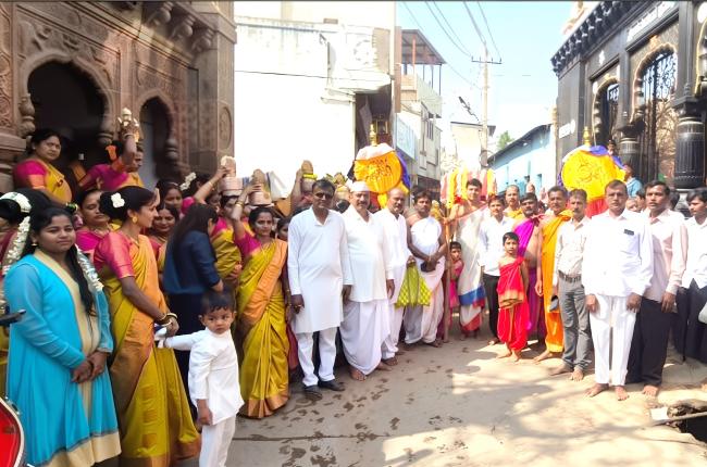 ಸಂಭ್ರಮದ ವಿಶ್ವಕರ್ಮ ಮಹೋತ್ಸವ: ಸಕಲ ವಾದ್ಯದೊಂದಿಗೆ ಪಲ್ಲಕ್ಕಿ ಮೆರವಣಿಗೆ