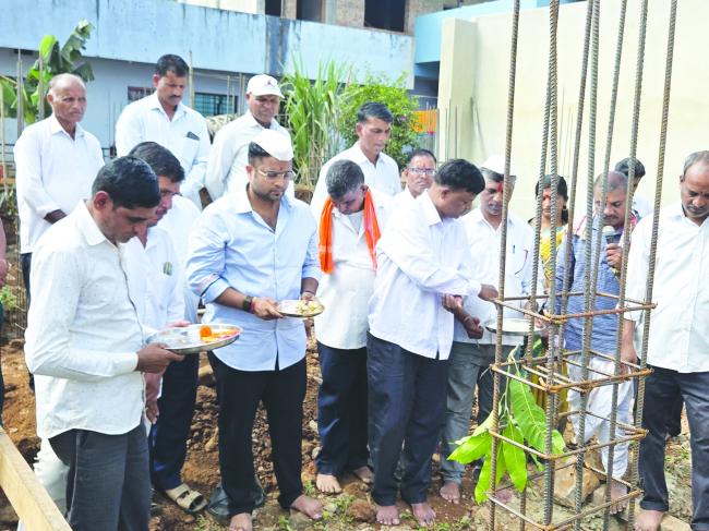 ದೇವಸ್ಥಾನ ಕಟ್ಟಡದ ಕಾಲಂ ಪೂಜೆ  