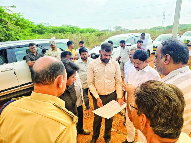 ಕೆರೆಮತ್ತಿಹಳ್ಳಿ ರೋಡ್ ಕಾಮಗಾರಿ ಕೆಲಸ ವೀಕ್ಷಣೆ 