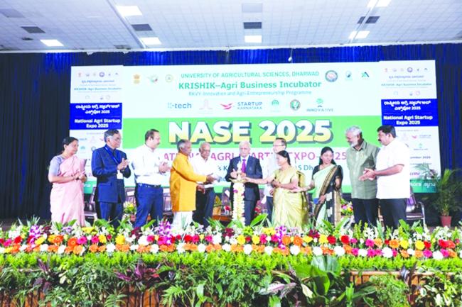 ಕೃಷಿ ವಿಶ್ವವಿದ್ಯಾಲಯದಲ್ಲಿ ರಾಷ್ಟ್ರೀಯ ಅಗ್ರಿ ಸ್ಟಾರ್ಟಅಪ್ ಎಕ್ಸಪೋ-2025ಗೆ ಚಾಲನೆ  