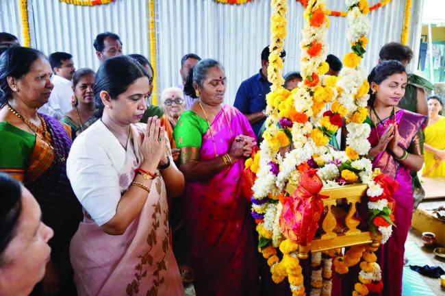 ಶ್ರೀ ದತ್ತ ಜಯಂತಿಯ ಉತ್ಸವದಲ್ಲಿ ಪಾಲ್ಗೊಂಡ ಸಚಿವೆ ಲಕ್ಷ್ಮೀ ಹೆಬ್ಬಾಳಕರ್  