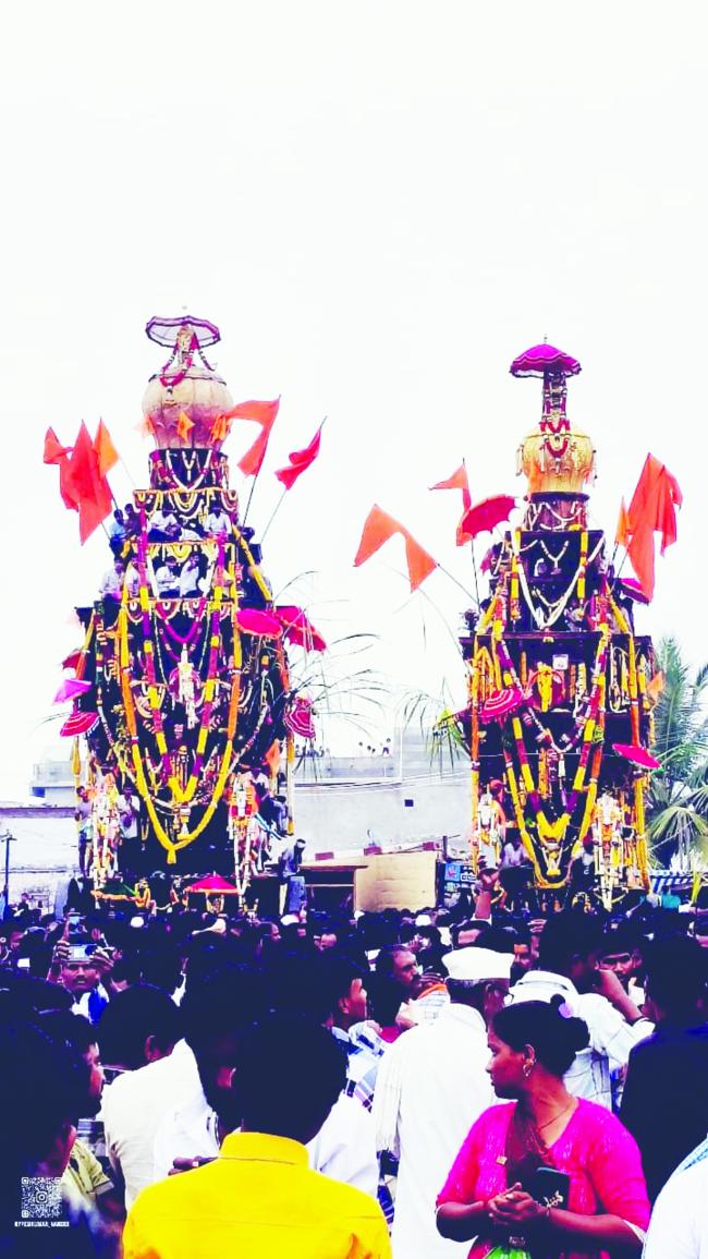 ವಿಜ್ರಂಭಣೆಯಿಂದ ಜರುಗಿದ ವೀರಘಂಟೈ ಮಡಿವಾಳೇಶ್ವರ ಜಾತ್ರೆ  