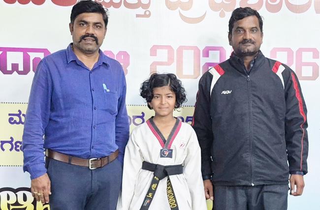 ಟೈಕೊಂಡೊ ಸ್ಪರ್ಧೆಯಲ್ಲಿ ಭಕ್ತಿ ಸಾಧನೆ 