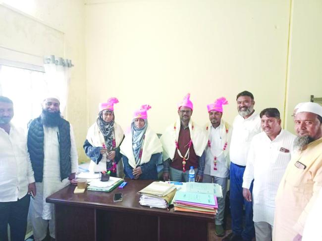 ಉಮ್ಮೀದ್ ಪೋಟ್ರ್ಲ್ನಲ್ಲಿ ವಕ್ಫ್‌ ಆಸ್ತಿ ನೊಂದಣಿ : ಅಧಿಕಾರಿಗಳಿಗೆ ಸನ್ಮಾನ 