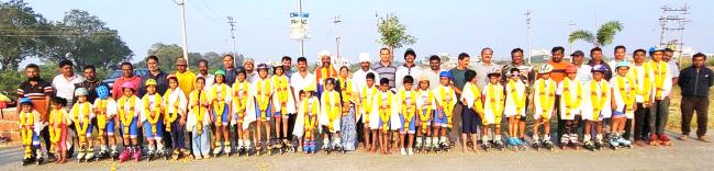 ಜಿಲ್ಲಾ ಮಟ್ಟದ ಸ್ಕೇಟಿಂಗ್ ಪಂದ್ಯಾವಳಿಯ ವಿಜೇತ ಕ್ರೀಡಾಪಟುಗಳಿಗೆ ಸನ್ಮಾನ