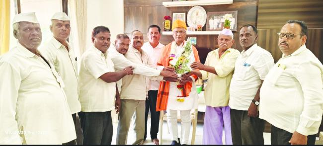 ಮಾಜಿ ಸಚಿವ ಶ್ರೀಮಂತ ಪಾಟೀಲಗೆ ಸನ್ಮಾನ 