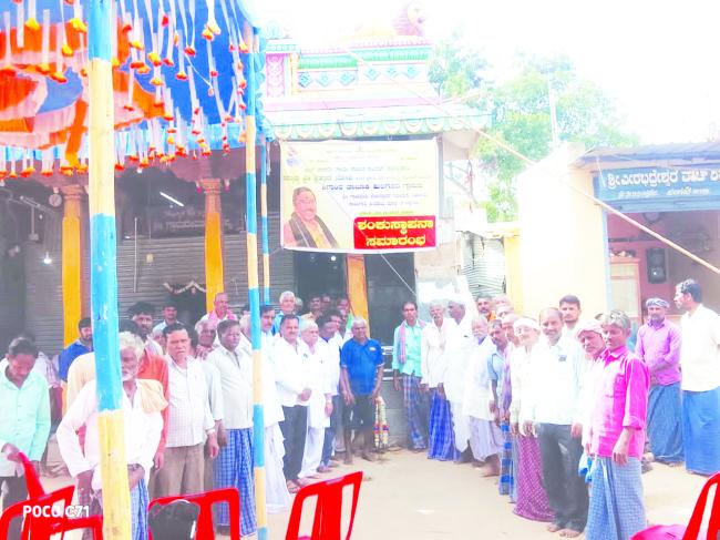 ಸಚಿವ ಜೋಶಿ ಅನುಧಾನದಿಂದ ಗ್ರಾಮದೇವಿ ದೇವಸ್ಥಾನ ಅಭಿವೃದ್ಧಿ