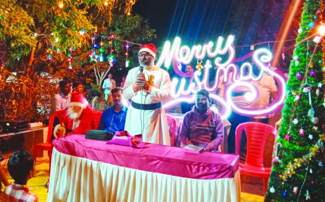 ಹನುಮಾನಗರದ ನಡೆದ ಕ್ರಿಸ್‌ಮಸ್ ದಿನಾಚರಣೆ 