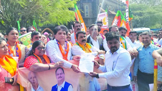 ದೆ್ವೇಷ ಭಾಷಣದ ವಿಧೇಯಕ ಅಂಗೀಕಾರ ಖಂಡಿಸಿ ಬಿಜೆಪಿ ಬೃಹತ್ ಪ್ರತಿಭಟನೆ